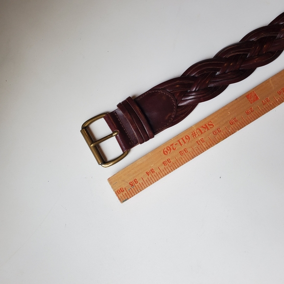 THE LIMITED vintage braided leather and brass belt - Picture 8 of 10